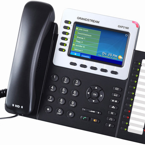 Grandstream GXP2160 6 Line SIP phone with colour screen and Bluetooth, POE and 24 BLF