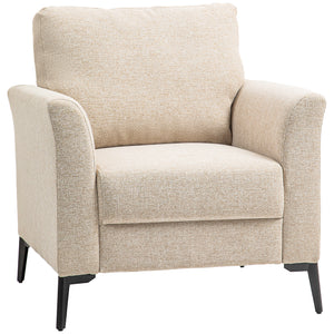 DodiOnline Linen-Look Armchair - Beige