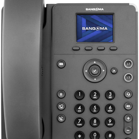 Sangoma P310, 2-line SIP phone with 2.4 inch color display - Require 12v PSU or POE