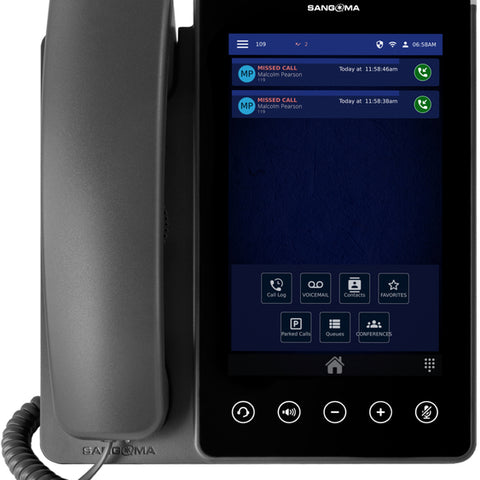 Sangoma P370, 16-Line, HD Voice, Gigabit Ethernet, 2 x USB, BT, WiFi, 7 (800x1280) Touch screen IPS Colour Display