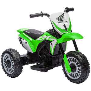 DodiOnline 6V Kids Motorbike, Three-Wheel Kids Electric Bike with Horn, Startup Sound for Ages 18-36 Months - Green