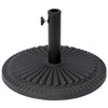 DodiOnline 14kg Round Cement Parasol Base Umbrella Weight Stand Holder Fits ?35mm,?38mm,?48mm Pole for Patio Outdoor Garden - Black