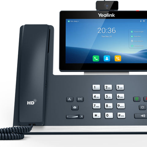 Yealink SIP-T58W (with camera) - Android Based IP Video Phone with corded receiver