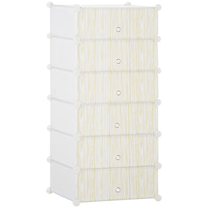DodiOnline Six Cube Modular Storage Storage Unit - White