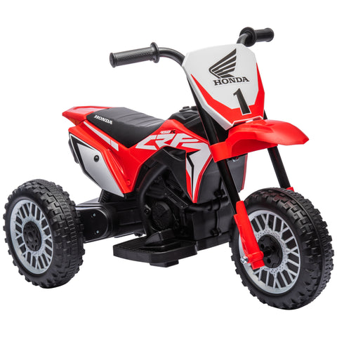 DodiOnline 6V Kids Motorbike, Three-Wheel Kids Electric Bike with Horn, Startup Sound for Ages 18-36 Months - Red