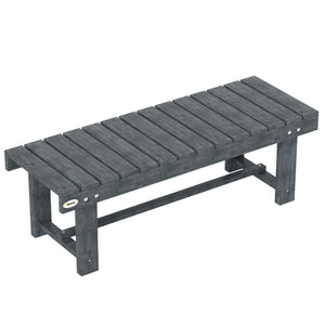 DodiOnline 2-Seater Garden Wooden Bench, Grey