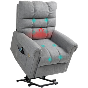 DodiOnline Rise and Recline Electric Massage Armchair - Grey