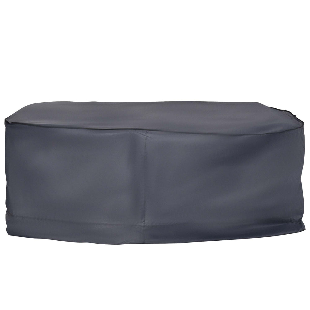 DodiOnline Outdoor Furniture Cover, Waterproof Windproof 420D Heavy Duty Oxford Fabric    Rattan Furniture Cover, Rectangular Outdoor Table Chair Set Cover, 235 x 135 x 94cm