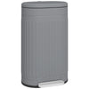 DodiOnline 30L Metal Kitchen Bin, with Soft-Close Lid - Grey
