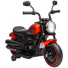 DodiOnline 6v Electric Motorbike with Training Wheels, One-Button Start - Red