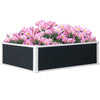 DodiOnline 221L Raised Garden Bed, Weather-resistant PP Planter Box Containers for Outdoor Patio Plant Flower Vegetable,100 x 80 x 30 cm