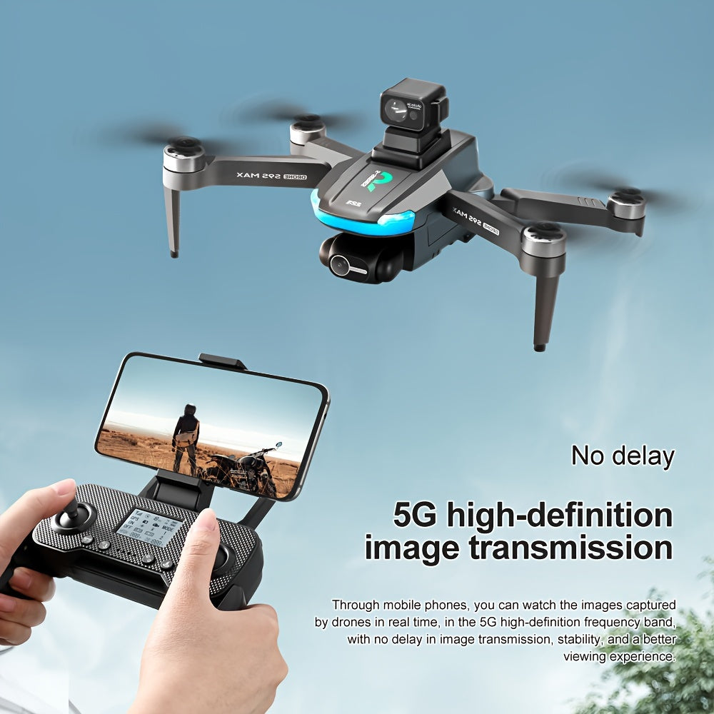 New S9S aerial drone, GPS positioning, Automatic return, Remote-controlled aircraft, High-definition dual camera with 2-axis Self Stabilizing Electronic Anti-Shake Gimbal, Brushless motor, Foldable four axis aircraft