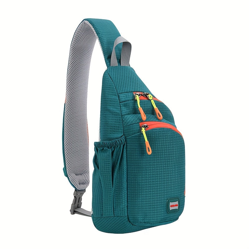 [Trendy Belt Bag] Trendy Nylon Belt Bag | Zipper Sling Bag with Side Pocket for Outdoor Sports