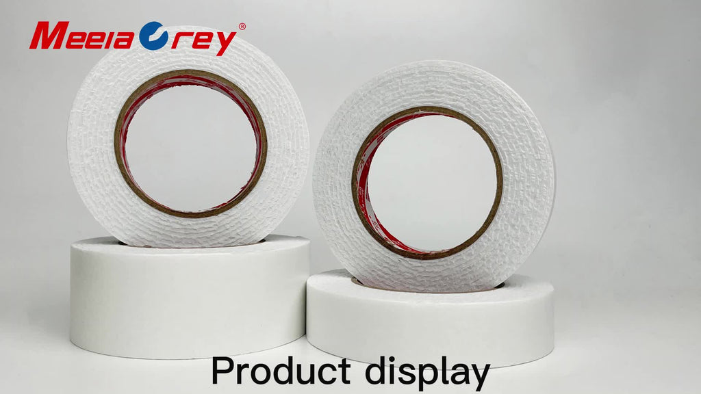 4 Rolls of Ultra-Strong Double-Sided Foam Tape - Mounting Tape for Home, Office, and Industrial Use - Heavy-Duty Foam Sponge Adhesive for Secure Bonding and Holding