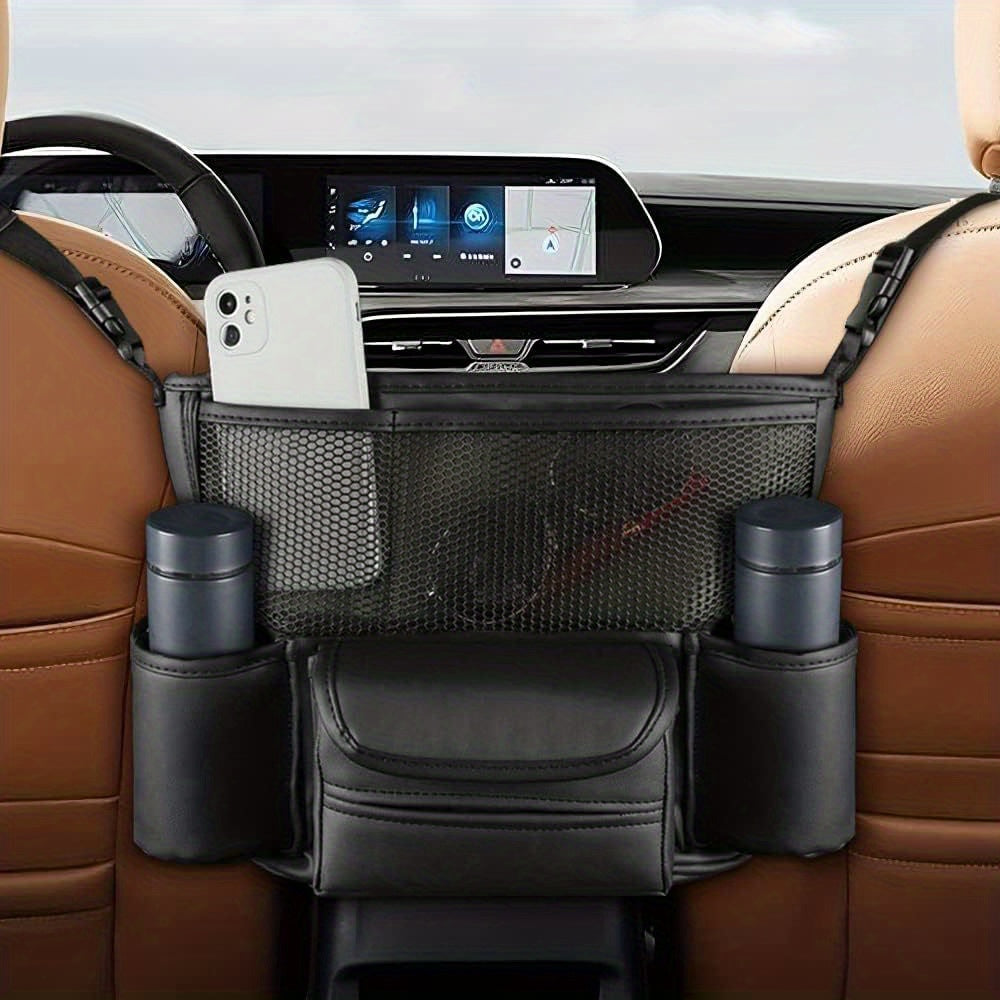 Large Capacity Car Purse Holder - Spacious Organizer for Document, Phone, and Accessories Storage - Premium Automotive Console Accessory for a Clutter-Free Car Interior