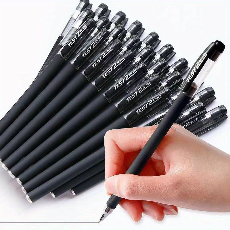 10pcs Premium Gel Pens Set - Black, Blue, and Red Refillable Ink with 0.5mm Bullet Tip - Perfect for School, Office, and Art Projects - Kawaii Stationery Supplies