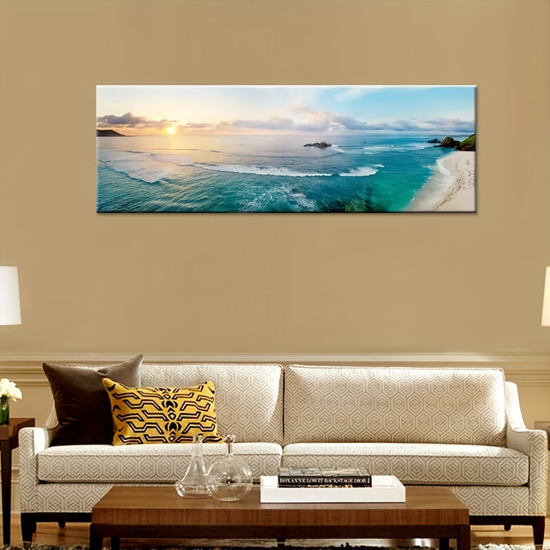 1pc Art Canvas Print Poster, Nature Landscape Canvas Wall Art, Artwork Wall Painting For Bathroom Bedroom Office Living Room Wall Decor, Home Decoration, No Frame, 19.68inch*59.05inch