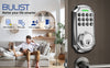 1pc BULIST UD01 Keypad Deadbolt Door Lock, Electronic Keyless Entry, User Pin Code, One Time Code, Mechanical Key, Backlit Keypad, Human Voice Guidance, Auto Lock, Long Battery Life, Easy To Install And Program, Stain Steel