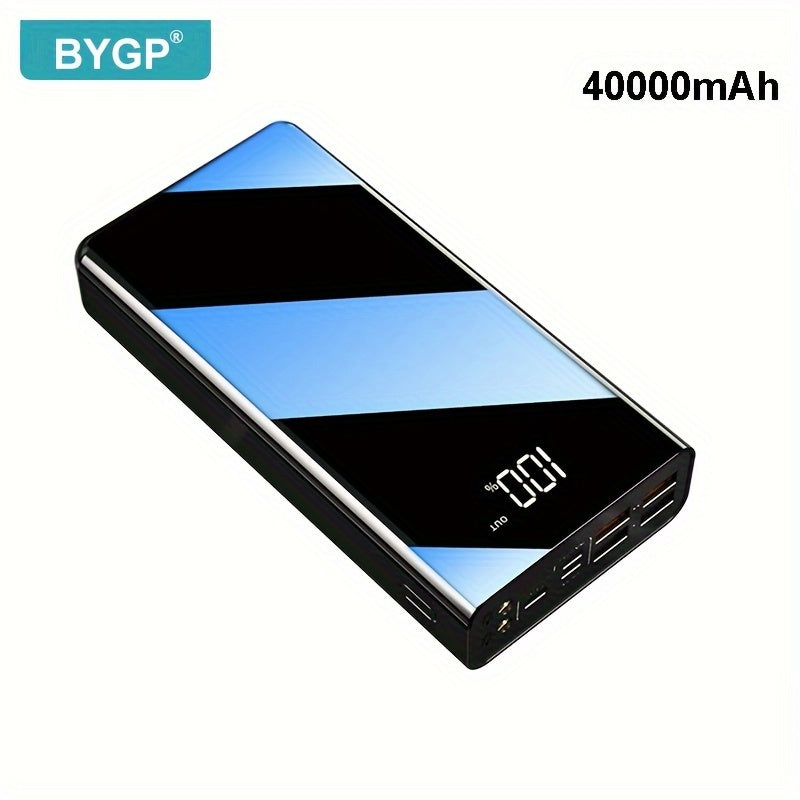 BYGP 50000/40000/30000mAh Portable Power Bank, USB Mobile Phone Charger, With LED Power Display/flashlight, Outdoor Emergency Power Reserve Battery Pack, Camping Lamp, Suitable For IPhone/Android Mobile Phone Digital Electron