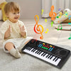 37-Key Portable Electronic Piano Keyboard with Microphone - Christmas & Birthday Gift for Musicians