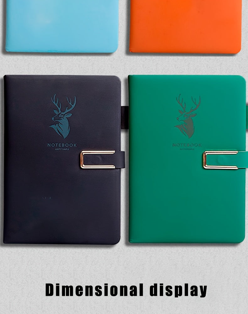 360 Page Premium Faux Leather Buckle, Soft Faux Leather A5 Notebook Suitable For Home, Office, And Study