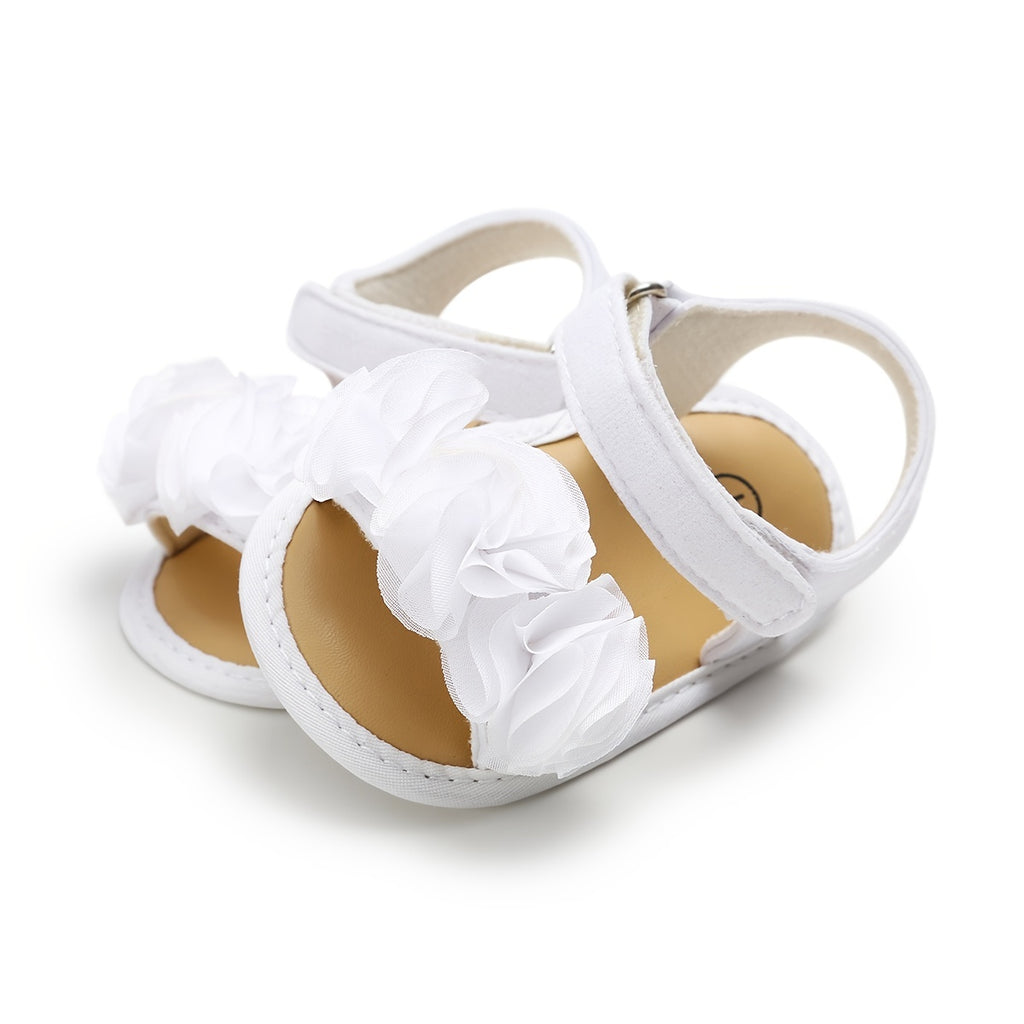 Adorable Baby Girl's Floral Sandals - Breathable, Comfortable, and Durable Open-Toe Shoes for Newborn, Infant, and Toddler's First Steps, Perfect for Spring, Summer, Beach, and Outdoor Activities