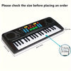 37-Key Portable Electronic Piano Keyboard with Microphone - Christmas & Birthday Gift for Musicians