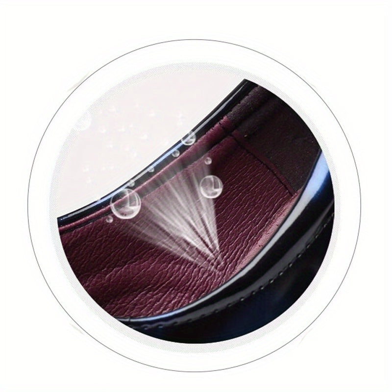 Elegant Men's Oxford Brogue Shoes - Lace-Up Pointed Toe, Durable & Comfortable for Wedding, Business & Office Wear, All-Season Design