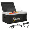DodiOnline 16L Portable Car Fridge, -20? to 10? Adjustable Temperature - Black/Grey