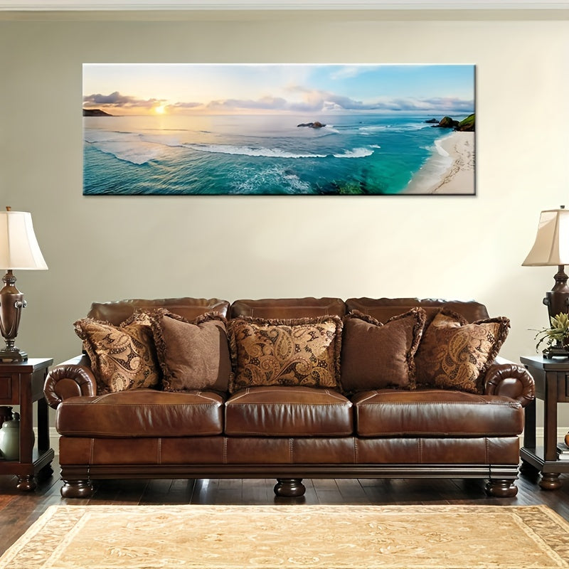 1pc Art Canvas Print Poster, Nature Landscape Canvas Wall Art, Artwork Wall Painting For Bathroom Bedroom Office Living Room Wall Decor, Home Decoration, No Frame, 19.68inch*59.05inch