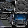 Mens Fashion Watch - Eye-Catching Cool Dial with Waterproof Rotating Magnetic Bead - Durable PU Leather Strap - Stylish Design for Fashion-Forward Gentlemen