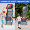 Kids Basketball Hoop Arcade Game W/Electronic Scoreboard Cheer Sound, Basketball Hoop Indoor Outdoor W/4 Balls, Basketball Game Toys Gifts For Kids 3-6 5-7 8-12 Toddlers Boys Girls