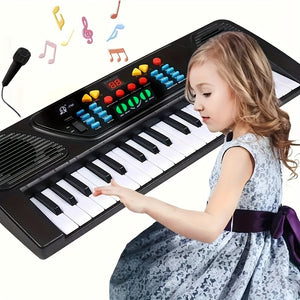 37-Key Single-Channel Electronic Musical Keyboard Organ - Fun and Interactive Learning Instrument for Early Childhood Education, Developing Musical Talent and Hand-Eye Coordination - Perfect Gift for Boys and Girls