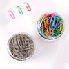 200pcs Large Metal Paper Clips - Nickel Plated, Colorful, Pin Barrel Design, Bookmark Function, Office and School Stationery Essentials