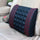 Car Waist Electric Massage Red Wine Pillow Car Interior Accessories Office Cushion Ultrafine Leather Factory Outlet