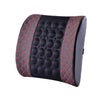 Car Waist Electric Massage Red Wine Pillow Car Interior Accessories Office Cushion Ultrafine Leather Factory Outlet