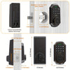 Keypad Door Lock with Handle, Keypad Deadbolt Door Lock, Electronic Keyless Entry, User Pin Code, One Time Code, Mechanical Key, Backlit Keypad, Auto Lock, Long Battery Life (Not Include  Battery), Easy To Install