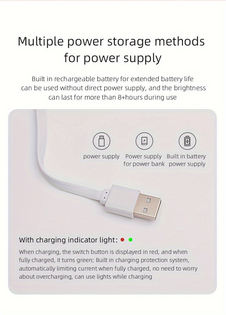 Elegant USB Rechargeable Makeup Bag for Women: Waterproof with LED Mirror, Adjustable Dividers - Ultimate Beauty Organizer