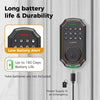 Keypad Door Lock with Handle, Keypad Deadbolt Door Lock, Electronic Keyless Entry, User Pin Code, One Time Code, Mechanical Key, Backlit Keypad, Auto Lock, Long Battery Life (Not Include  Battery), Easy To Install