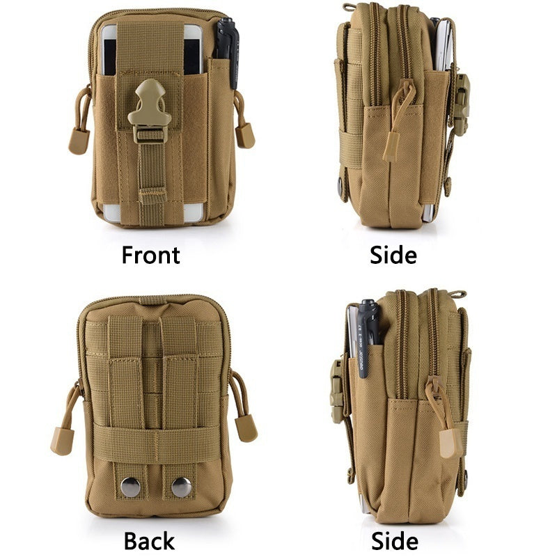 Men's Tactical Slim Fanny Pack - High Quality Oxford Fabric, Adjustable Straps, Multiple Pockets for Smartphones, Wallets & Keys, Ideal for Travel, Hiking & Outdoor Sports