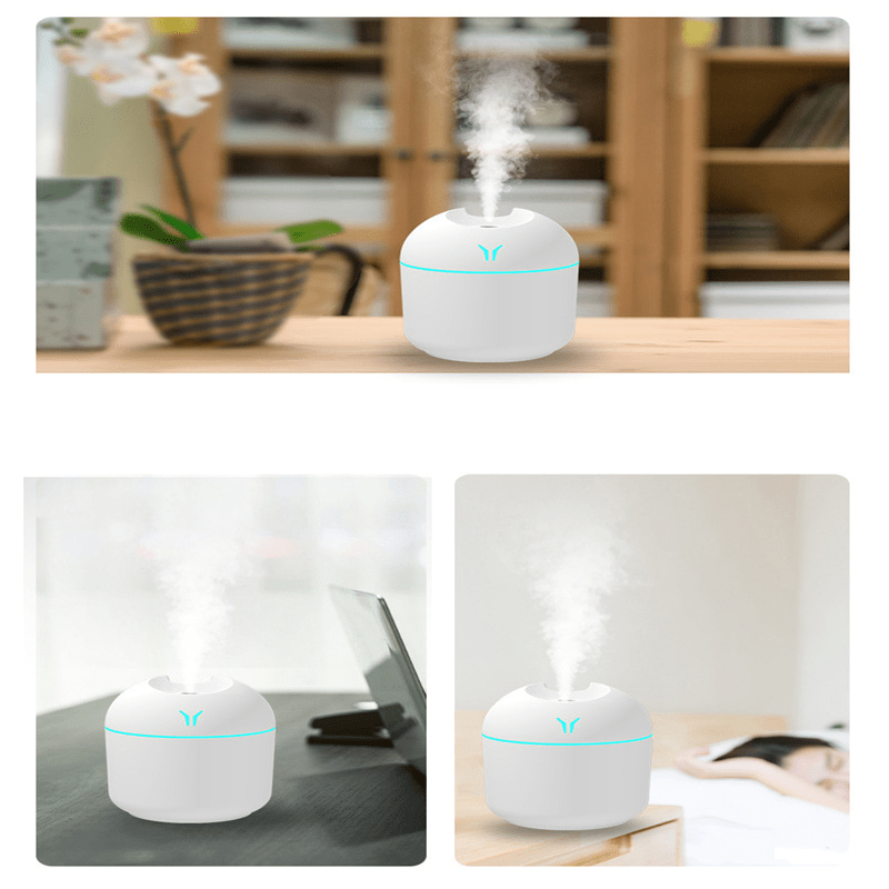 Air Humidifier Cute Aroma Diffuser with Night Light Cold Mist for Bedroom Home Car Plants Purifier Humifier Room Freshener