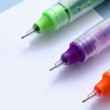 10pcs Multicolor Hardcover Straight Liquid Roller Pen Neutral Pen Quick Drying Large Capacity 0.5 Student Needle Brush Pencil Office Signature Pen