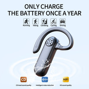 Sport Earphones Air Bone Conduction, Wireless Open Headset Running Headset Noise Reduction With Microphone