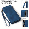 For Samsung Galaxy S23 Ultra, S22, S21, S20, S23 Plus, S23 FE Phone Case, RFID Blocking Wallet Case For Women Men With 9 Credit Card Holder Zipper PU Leather Protective Phone Cover