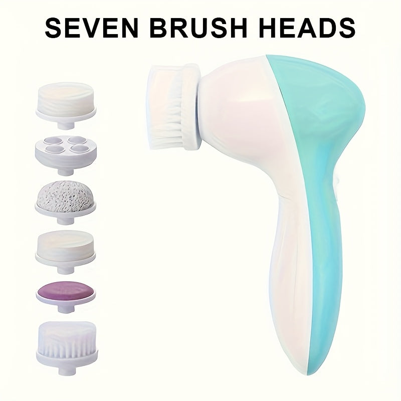 Electric 7-In-1 Facial Cleanser Multifunctional Face Washer Facial Massager Beauty Washer Pore Cleaner Gift for Mom on Mother'S Day