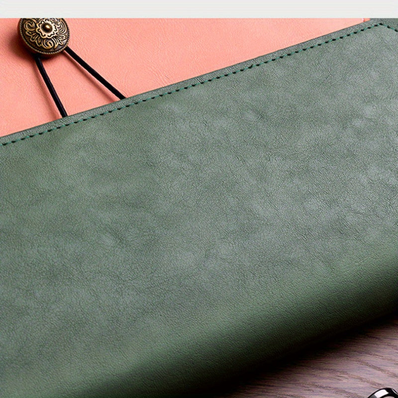 1PC High-Quality Faux Leather Business Document Bag - Spacious Folder Bag with A4 File Storage, Data Bag, and Receipt Storage for Business Professionals and Entrepreneurs - Durable, Stylish, and Organized