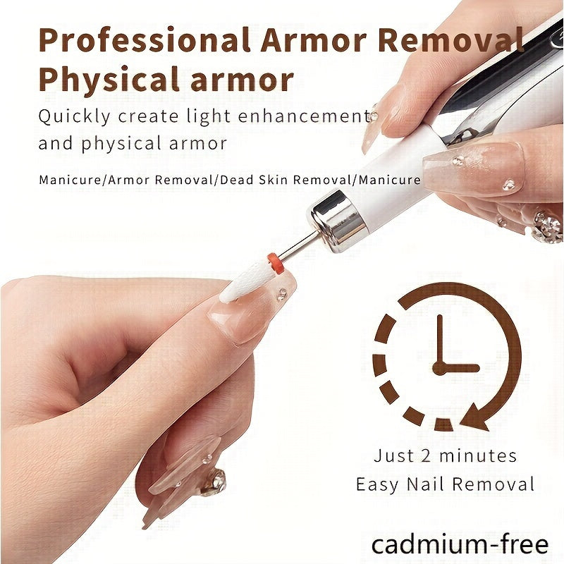 Professional Electric Manicure & Pedicure Nail File Set, Complete Portable Nail Drill, Electronic Nail File And Full Manicure And Pedicure Tool