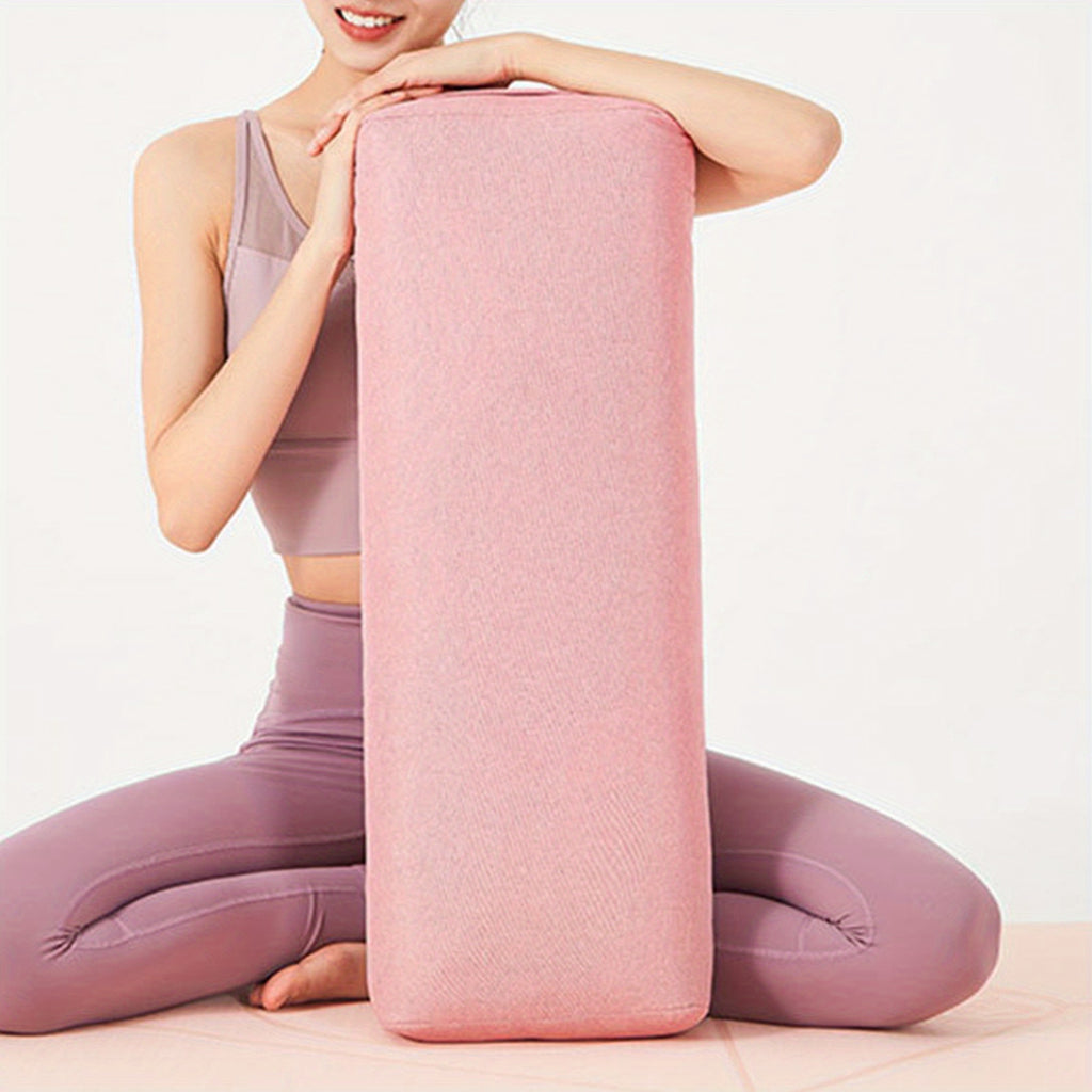 Yoga Bolster Soft Washable Polyester Rectangular Portable Yoga Bolster for Sporting