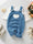 Baby Clothing Girl Baby Bodysuit Baby Love Jacquard Boys Knitted Bodysuit, Suitable For Indoor And Outdoor Wear