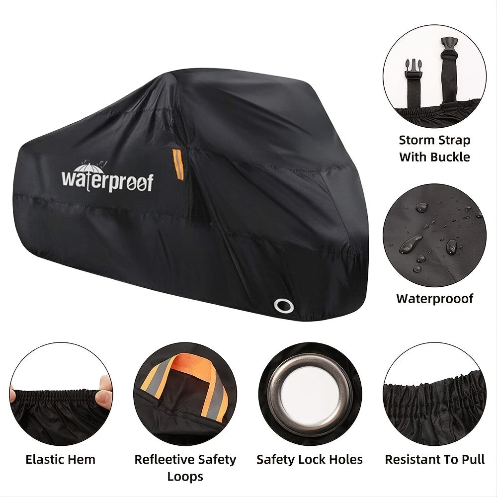 1pc Heavy Duty Waterproof Bicycle Cover - Protect Your Bike from Outdoor Elements